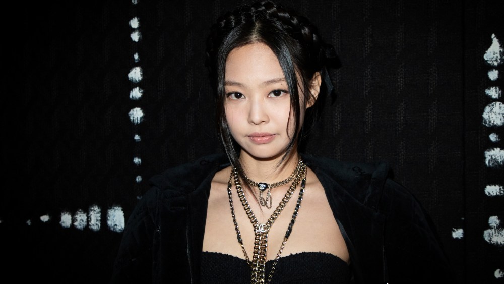 Jennie Kim attends the Chanel Ready To Wear Fall/Winter 2022-2023 fashion collection, unveiled during the Fashion Week in Paris, Tuesday, March 8, 2022. (Photo by Vianney Le Caer/Invision/AP)