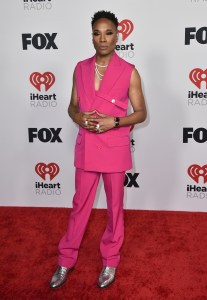 Billy Porter arrives at the iHeartRadio Music Awards on Tuesday, March 22, 2022, at the Shrine Auditorium in Los Angeles. (Photo by Jordan Strauss/Invision/AP)