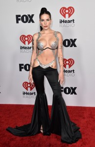Halsey arrives at the iHeartRadio Music Awards on Tuesday, March 22, 2022, at the Shrine Auditorium in Los Angeles. (Photo by Jordan Strauss/Invision/AP)