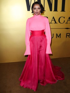 HOLLYWOOD, LOS ANGELES, CALIFORNIA, USA - MARCH 22: Kat Graham arrives at the Vanities Party: A Night For Young Hollywood Hosted by Vanity Fair held at Musso and Frank Grill on March 22, 2022 in Hollywood, Los Angeles, California, United States. (Photo by Xavier Collin/Image Press Agency/Sipa USA)(Sipa via AP Images)