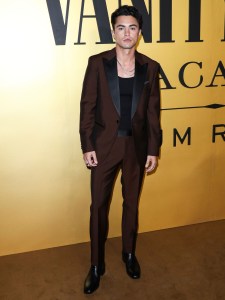 HOLLYWOOD, LOS ANGELES, CALIFORNIA, USA - MARCH 22: Darren Barnet arrives at the Vanities Party: A Night For Young Hollywood Hosted by Vanity Fair held at Musso and Frank Grill on March 22, 2022 in Hollywood, Los Angeles, California, United States. (Photo by Xavier Collin/Image Press Agency/Sipa USA)(Sipa via AP Images)