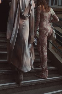 Backstage at Acne Studios RTW Fall 2022