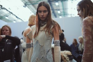 Backstage at Acne Studios RTW Fall 2022