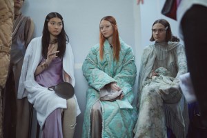 Backstage at Acne Studios RTW Fall 2022