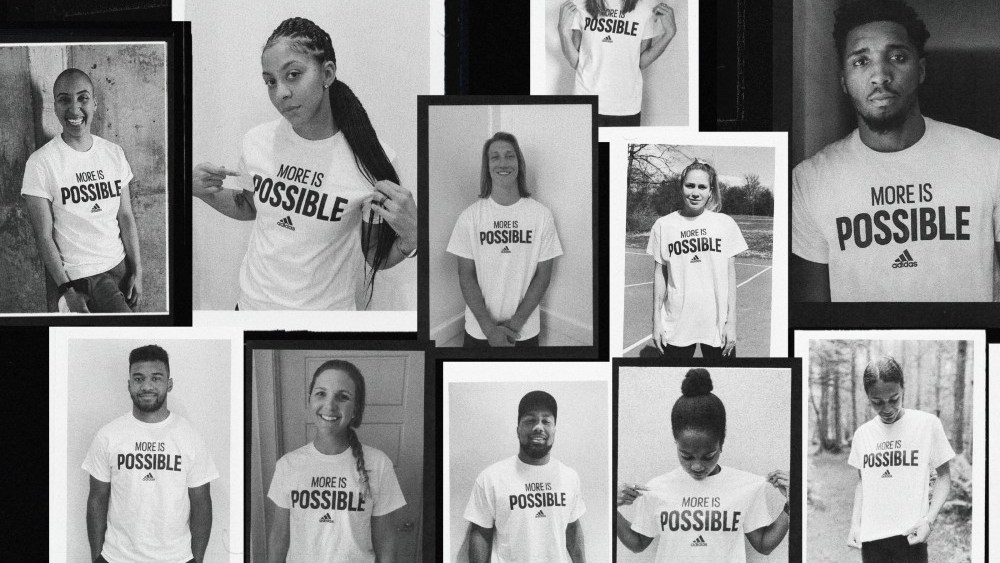 Adidas is marking the 50th anniversary of Title IX with "More Is Possible" tees that print the civil rights law's language on the back.