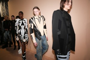 Backstage at Balmain RTW Fall 2022