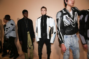 Backstage at Balmain RTW Fall 2022