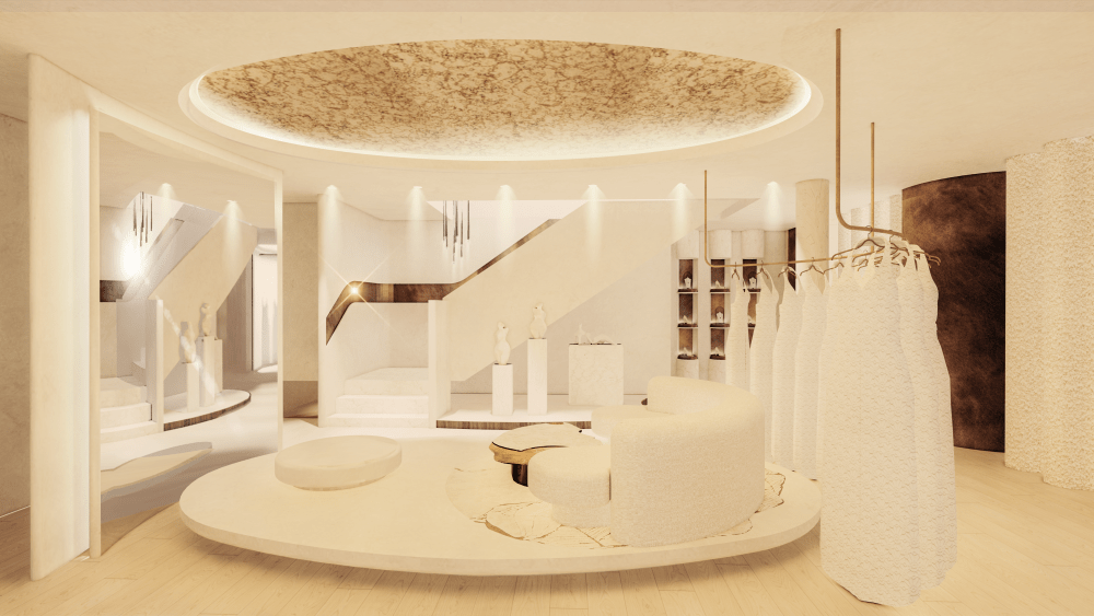 A rendering of Galia Lahav's New York flagship