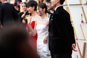 The scene on the red carpet.