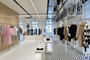 The Burberry flagship on Rue Saint Honoré in Paris