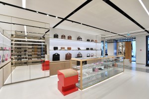 The Burberry flagship on Rue Saint Honoré in Paris