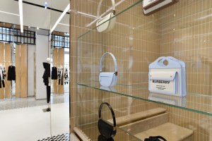 The Burberry flagship on Rue Saint Honoré in Paris