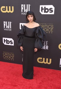 Coral Peña arrives at the 27th Annual Critics Choice Awards held at the The Fairmont Century Plaza Hotel on March 13, 2022 in Century City, California.