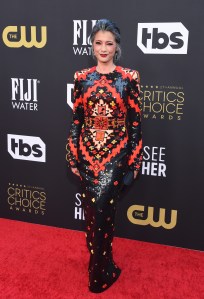 Kelly Hu at the 27th Annual Critics Choice Awards held at the The Fairmont Century Plaza Hotel on March 13, 2022 in Century City, California.