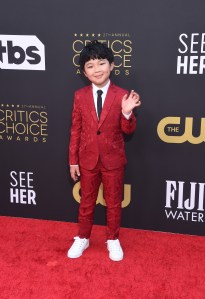 Alan Kim at the 27th Annual Critics Choice Awards held at the The Fairmont Century Plaza Hotel on March 13, 2022 in Century City, California.