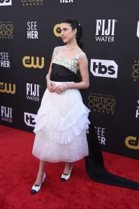 Margaret Qualley at the 27th Annual Critics Choice Awards held at the The Fairmont Century Plaza Hotel on March 13, 2022 in Century City, California.