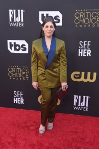 Mayim Bialik at the 27th Annual Critics Choice Awards held at the The Fairmont Century Plaza Hotel on March 13, 2022 in Century City, California.