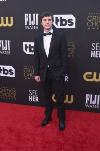 Evan Peters at the 27th Annual Critics Choice Awards held at the The Fairmont Century Plaza Hotel on March 13, 2022 in Century City, California.