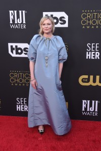 Kirsten Dunst at the 27th Annual Critics Choice Awards held at the The Fairmont Century Plaza Hotel on March 13, 2022 in Century City, California.