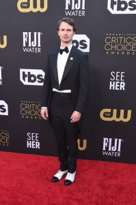 Ansel Elgort at the 27th Annual Critics Choice Awards held at the The Fairmont Century Plaza Hotel on March 13, 2022 in Century City, California.
