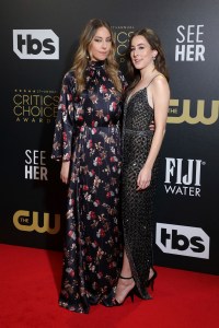 Este Haim, left, and Alana Haim attend the Critics Choice Awards celebration at The Savoy Hotel on Sunday, March 13, 2022, in London. (Photo by Vianney Le Caer/Invision/AP)