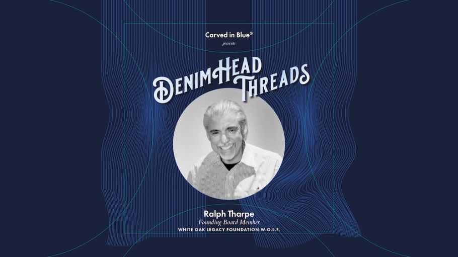 Carved in Blue Denim Head Threads Ralph Tharpe