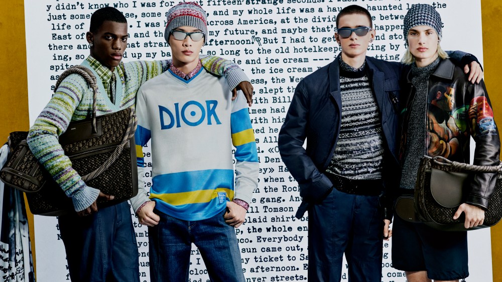 The advertising campaign for the Dior men's pre-fall collection.
