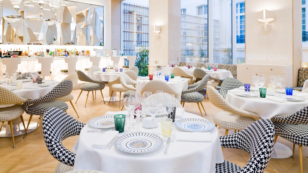 The Monsieur Dior restaurant at Dior’s 30 Montaigne store.