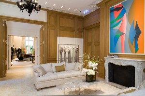 : A room at Dior’s 30 Montaigne store designed by Peter Marino.