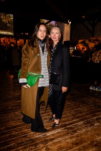 BERLIN, GERMANY - MARCH 14: Designer William Fan and Christiane Arp attend the Fashion Council Germany & Cobildo de Gran Canaria Dinner during the Berlin Fashion Week March 2022 at Von Greifswald on March 14, 2022 in Berlin, Germany. (Photo by Isa Foltin/Getty Images for Fashion Council Germany)
