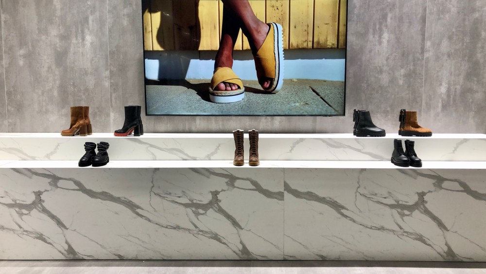 The Furla boot at the Micam trade show for fall 2022.
