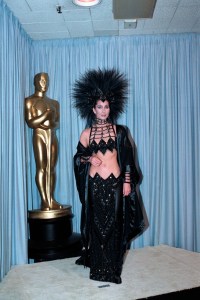 Cher in Bob Mackie at the 1986 Oscars 
