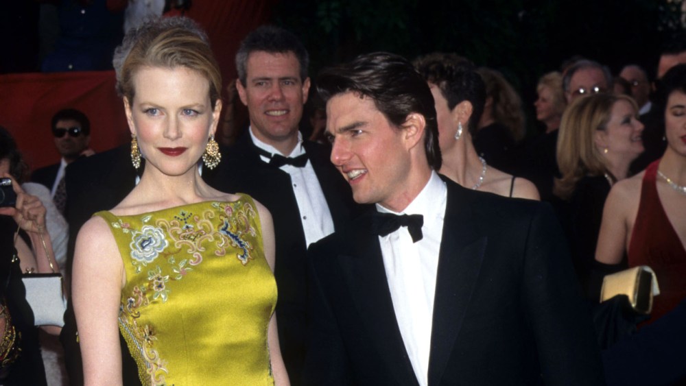 Nicole Kidman in Dior and Tom Cruise at the 1997 Oscars 
