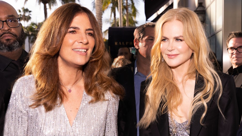 Roberta Armani and Nicole Kidman co-hosted the Giorgio Armani store reopening party in L.A. on March 26, 2022.