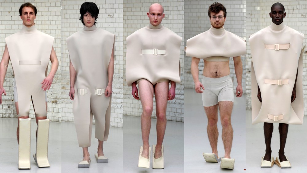 Looks from Dirk Vaessen's London College of Fashion graduate collection