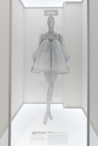 Wiederhoeft’s Jackson Wiederhoft is one of the emerging designers whose designs are featured (dress from his fall/winter 2020 collection.