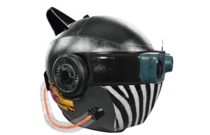 One of the "MetaHelmets" from Metaverse Travel Agency by Kollectif, which will bring several to its Metaloop runway.