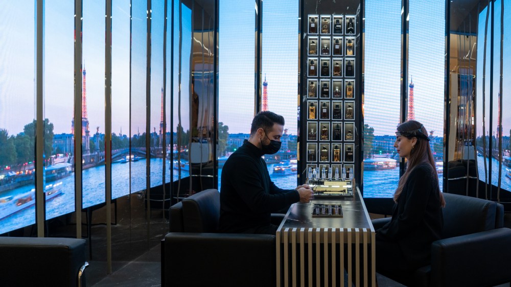 New technology for personalized fragrance choices.
