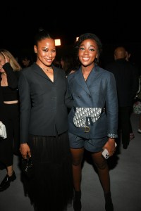 Taylour Paige and Theso Mbedu at the Miss Dior Pop-up Event held on March 18th, 2022 in West Hollywood, California.