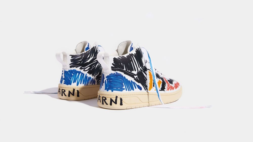 A style from the Veja x Marni collaboration.