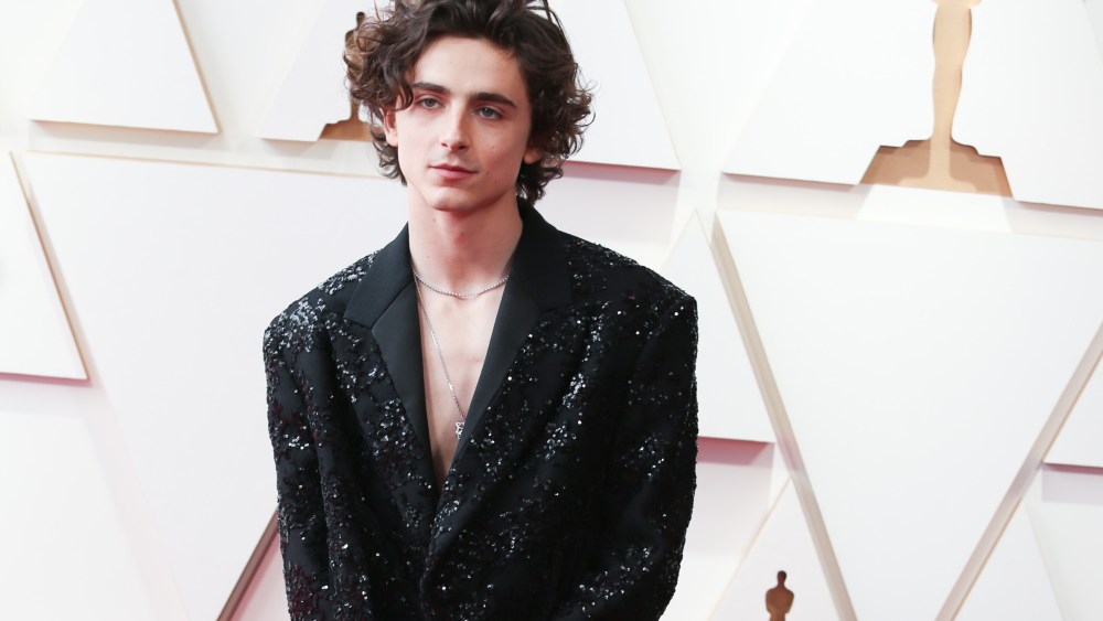 Timothée Chalamet at the 94th Academy Awards held at Dolby Theatre at the Hollywood & Highland Center on March 27th, 2022 in Los Angeles, California.