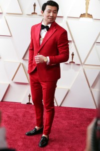 Simu Liu at the 94th Academy Awards held at Dolby Theatre at the Hollywood & Highland Center on March 27th, 2022 in Los Angeles, California.
