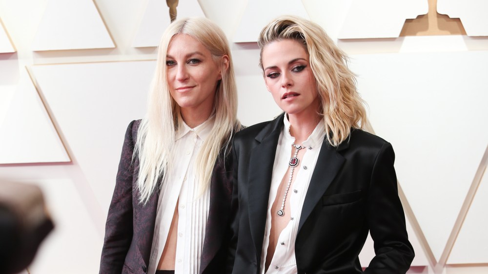 Kristen Stewart and Dylan Meyer at the 94th Academy Awards held at Dolby Theatre at the Hollywood & Highland Center on March 27th, 2022 in Los Angeles, California.