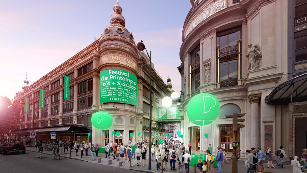 A rendering of the Printemps flagship in Paris.