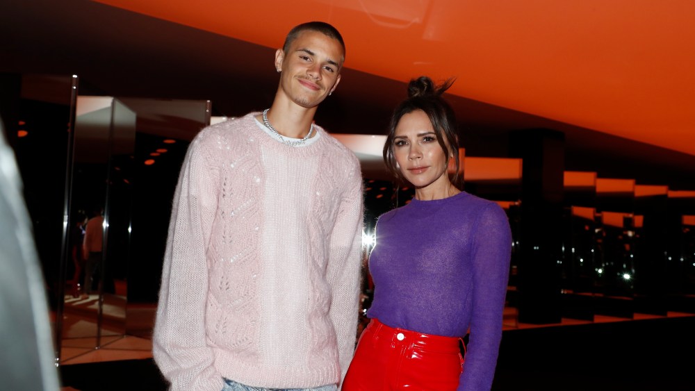Romeo and Victoria Beckham