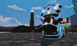 The Philipp Plein show at Decentraland's Metaverse Fashion Week.