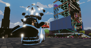 The Philipp Plein show at Decentraland's Metaverse Fashion Week.