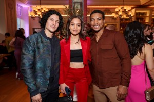 Danny Ramirez, Corinne Massiah and Greg Tarzan Davis