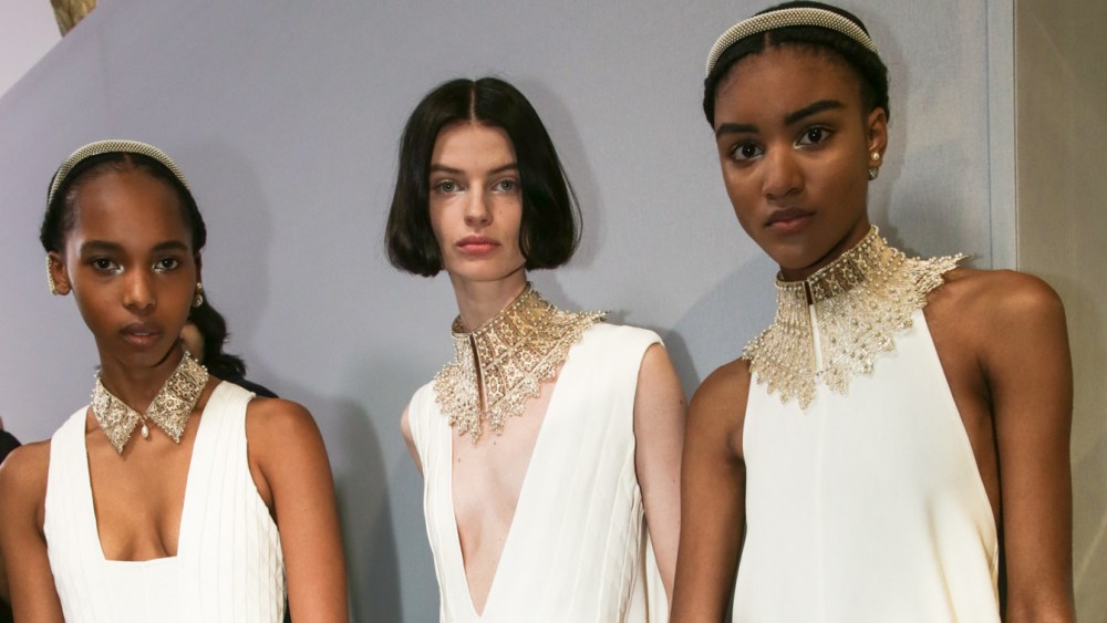 Backstage at Dior RTW Fall 2022