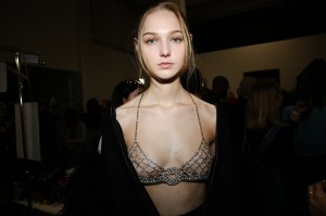 Backstage at Elie Saab RTW Fall 2022